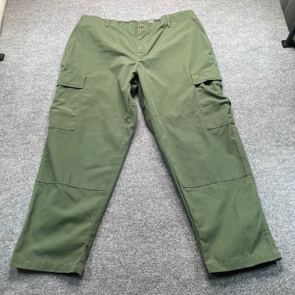 Camco Cargo Pants Mens XL 30 Olive Green Ripstop Military Utility Made in USA